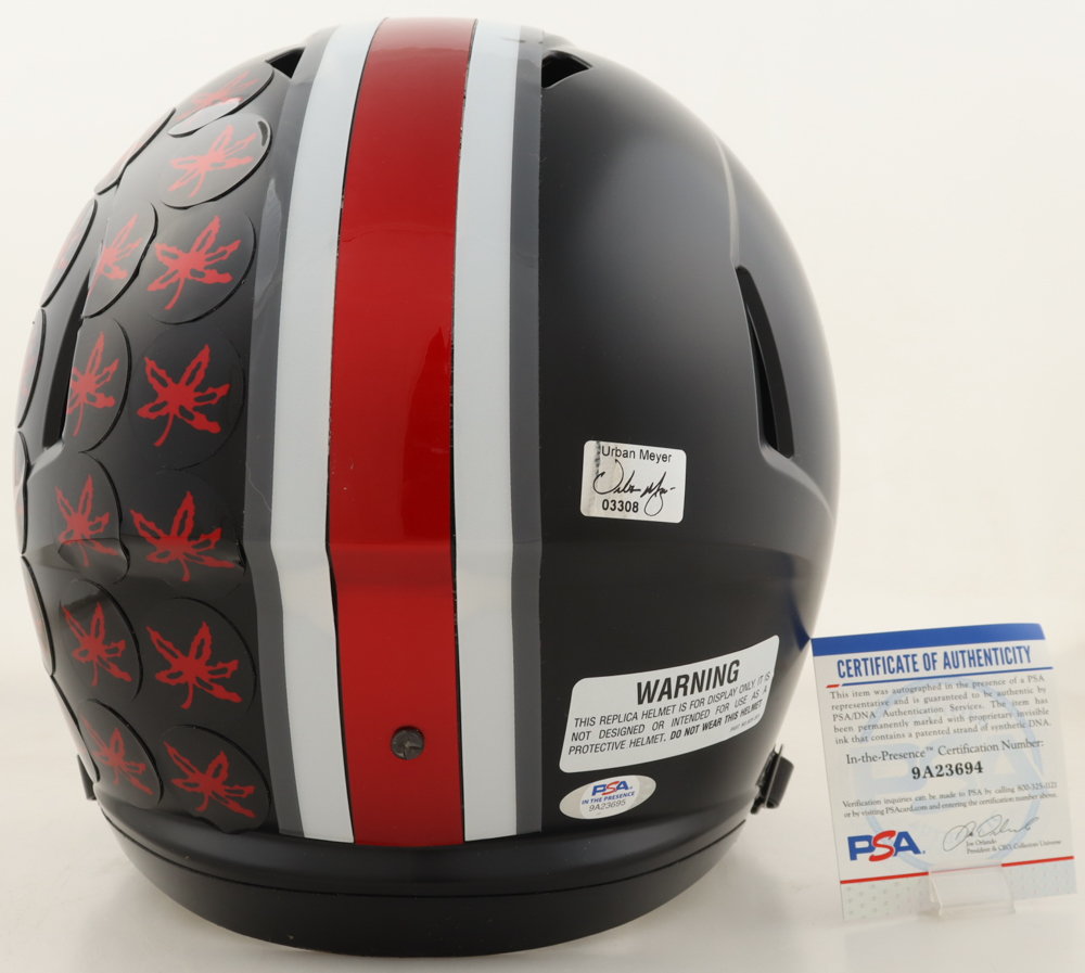 Urban Meyer Signed Ohio State Buckeyes Full-Size Eclipse Alternate Speed Helmet (PSA) at PristineAuction.com Urban Meyer Signed Ohio State Buckeyes Full-Size Eclipse Alternate Speed Helmet (PSA) at PristineAuction.com