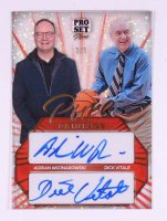 Adrian Wojnarowski / Dick Vitale 2024 Pro Set Pure Special Edition Pure Pairings Autographs Gold Sparkle #PP2 #1/1 at PristineAuction.com