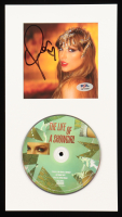 Taylor Swift Signed Custom Matted "The Life of a Showgirl" CD Album Display (PSA) at PristineAuction.com