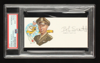 Robert Scott Jr. Signed Cut Signature with Portrait WWII Ace 13 Victories (PSA) at PristineAuction.com