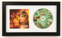 Taylor Swift Signed Custom Framed "The Life of a Showgirl" CD Album Display (PSA) at PristineAuction.com