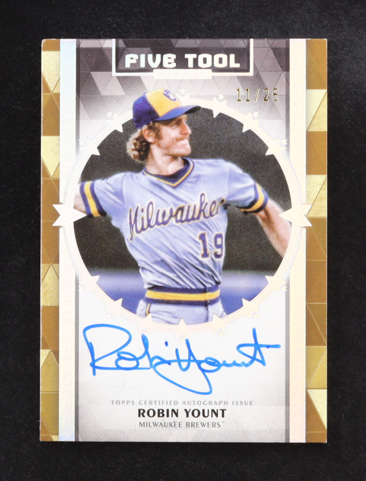 Robin Yount 2024 Topps Five Star Five Tool Phenom Autographs #FTPRY #11/25 at PristineAuction.com Robin Yount 2024 Topps Five Star Five Tool Phenom Autographs #FTPRY #11/25 at PristineAuction.com