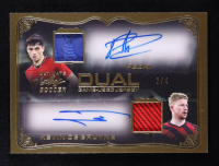 Pedri / Kevin De Bruyne 2022 Leaf Ultimate Soccer Dual Jersey Autographs Gold Spectrum #DJA6 #2/4 at PristineAuction.com
