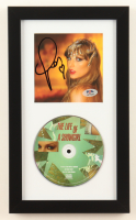 Taylor Swift Signed Custom Framed "The Life of a Showgirl" CD Album Display (PSA) at PristineAuction.com