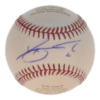Xander Bogaerts Signed LE OML Stat Ball Baseball (Beckett) at PristineAuction.com