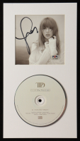 Taylor Swift Signed Custom Matted "The Tortured Poets Department" CD Album Display (PSA) at PristineAuction.com