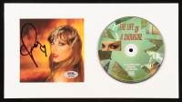 Taylor Swift Signed Custom Matted "The Life of a Showgirl" CD Album Display (PSA) at PristineAuction.com