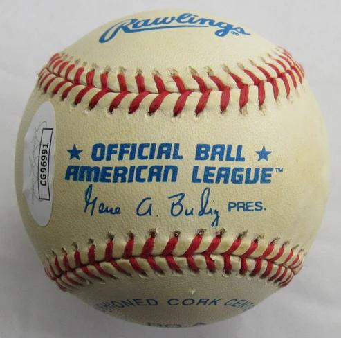 Tommy Henrich Signed OAL Baseball (JSA) at PristineAuction.com Tommy Henrich Signed OAL Baseball (JSA) at PristineAuction.com