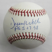 David Wells Signed OML Baseball Inscribed "P.G. 5-17-98" (JSA) at PristineAuction.com