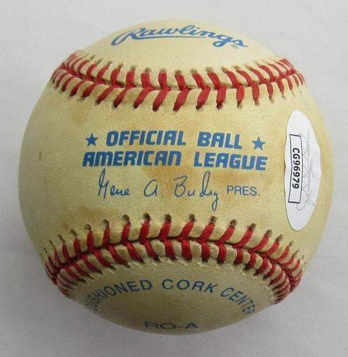 Carl Yastrzemski Signed OAL Baseball Inscribed "HOF 89" (JSA) at PristineAuction.com Carl Yastrzemski Signed OAL Baseball Inscribed "HOF 89" (JSA) at PristineAuction.com