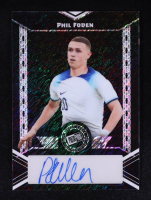 Phil Foden 2024 Leaf Collective '00 Press Pass Autographs Black Shimmer #20APF1 #4/5 at PristineAuction.com