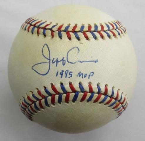 Jeff Conine Signed 1995 All-Star Game Baseball Inscribed "1995 MVP" (JSA) at PristineAuction.com Jeff Conine Signed 1995 All-Star Game Baseball Inscribed "1995 MVP" (JSA) at PristineAuction.com