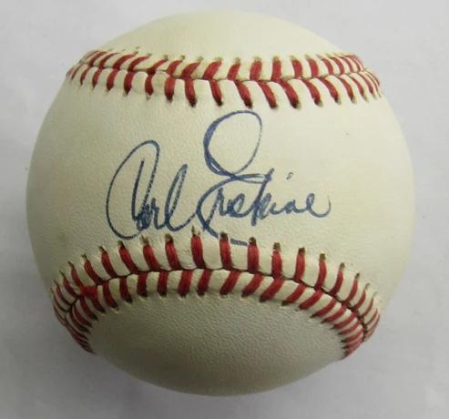 Carl Erskine Signed ONL Baseball (JSA) at PristineAuction.com Carl Erskine Signed ONL Baseball (JSA) at PristineAuction.com