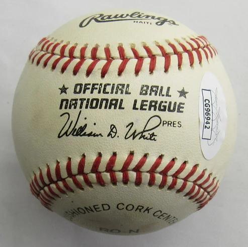 Carl Erskine Signed ONL Baseball (JSA) at PristineAuction.com Carl Erskine Signed ONL Baseball (JSA) at PristineAuction.com