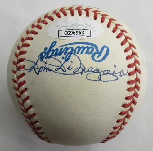Dom DiMaggio Signed OAL Baseball (JSA) at PristineAuction.com Dom DiMaggio Signed OAL Baseball (JSA) at PristineAuction.com