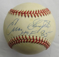 Enos Slaughter Signed OAL Baseball Inscribed "H.O.F 85" (JSA) at PristineAuction.com