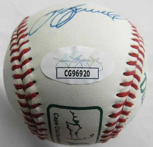 Nomar Garciaparra, Jeff Bagwell & Mo Vaughn Signed Baseball (JSA) at PristineAuction.com Nomar Garciaparra, Jeff Bagwell & Mo Vaughn Signed Baseball (JSA) at PristineAuction.com