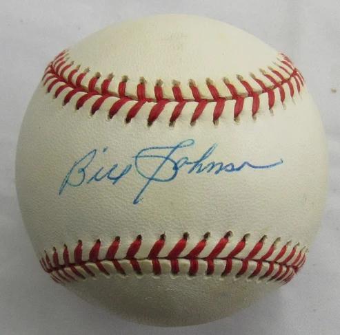 Bill Johnson Signed OAL Baseball (JSA) at PristineAuction.com Bill Johnson Signed OAL Baseball (JSA) at PristineAuction.com