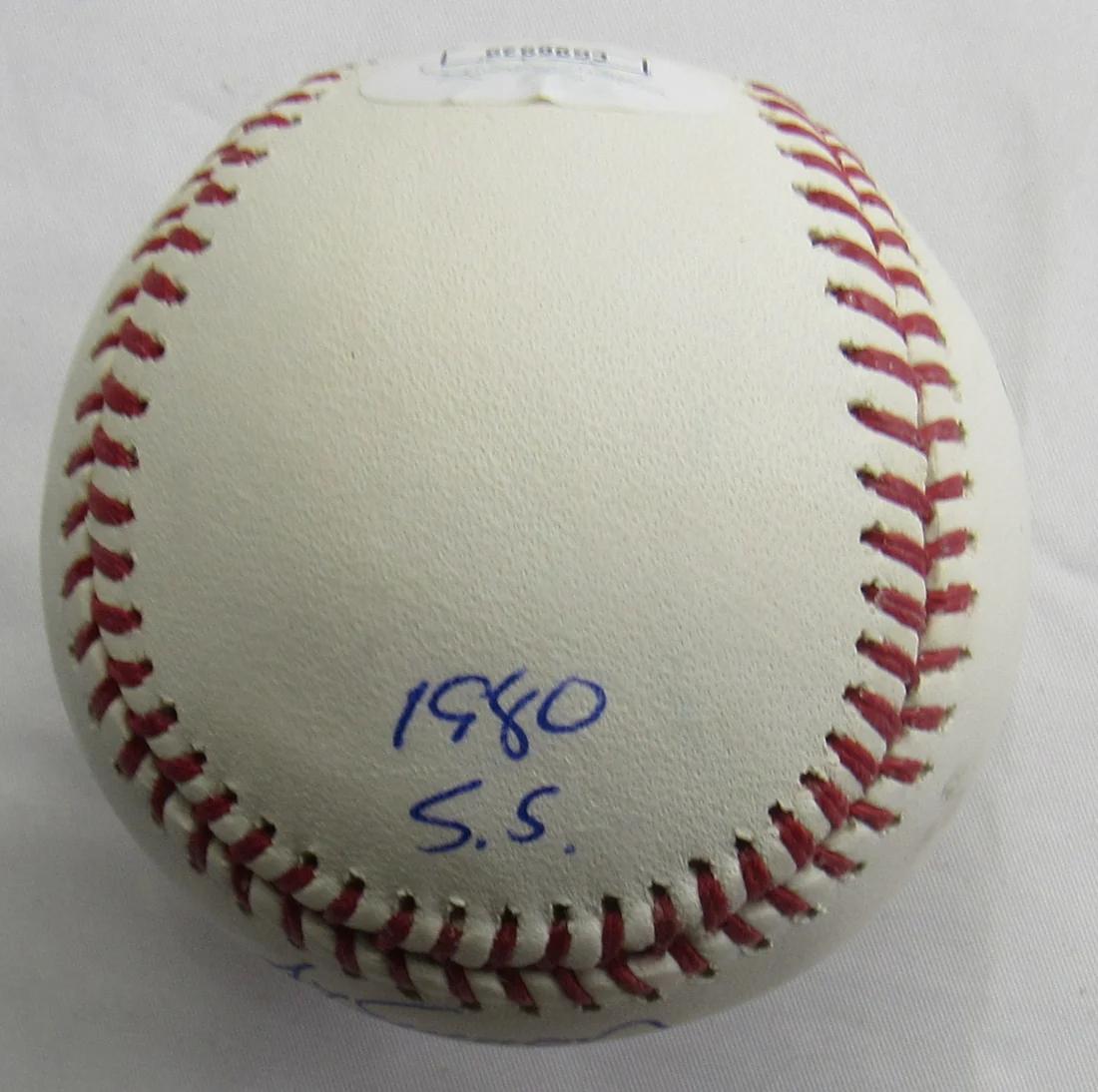 Ted Simmons Signed OML Baseball Inscribed "Cards HOF 2015", "1980 SS" & "8x AS" (JSA) at PristineAuction.com Ted Simmons Signed OML Baseball Inscribed "Cards HOF 2015", "1980 SS" & "8x AS" (JSA) at PristineAuction.com