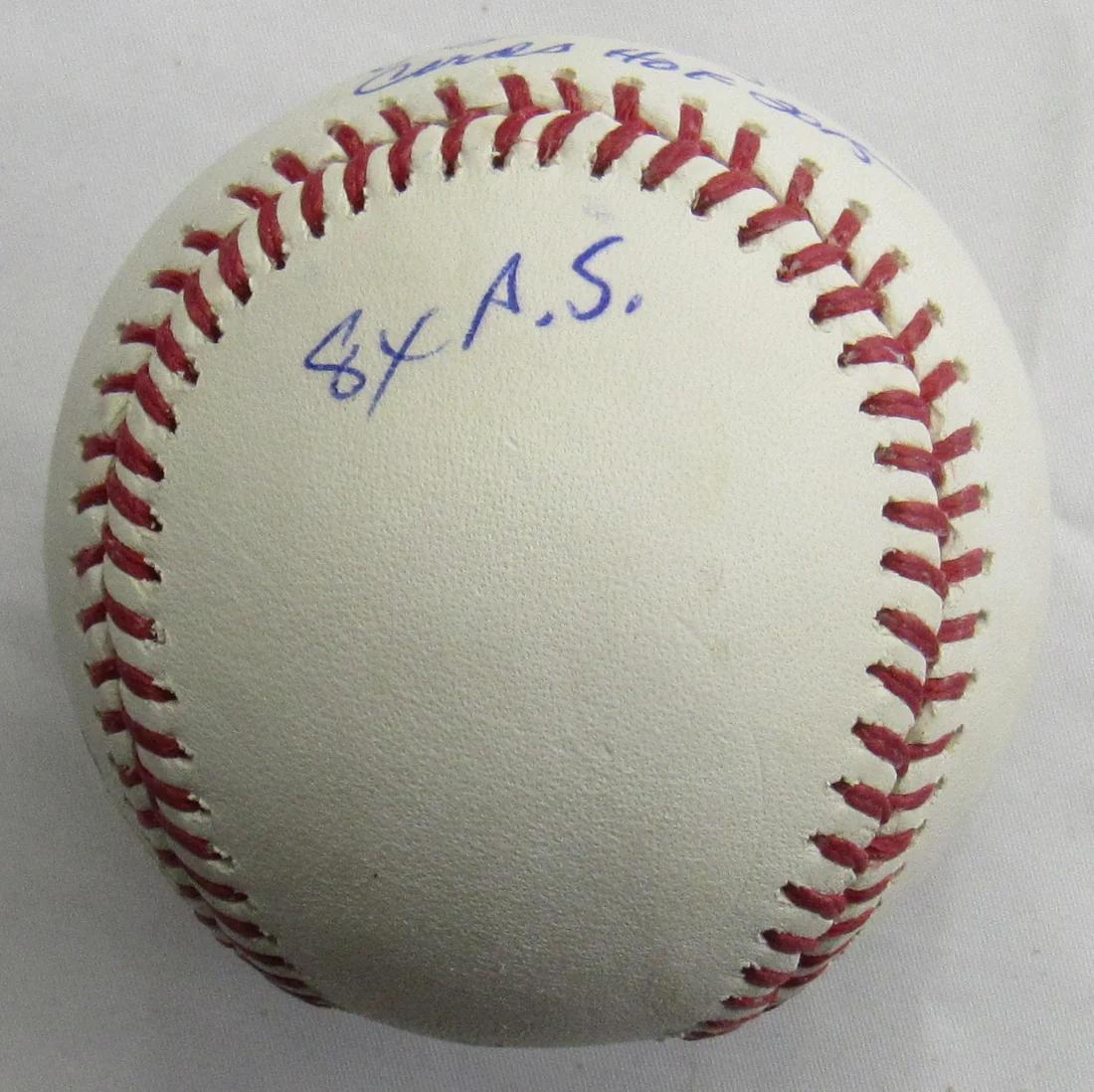 Ted Simmons Signed OML Baseball Inscribed "Cards HOF 2015", "1980 SS" & "8x AS" (JSA) at PristineAuction.com Ted Simmons Signed OML Baseball Inscribed "Cards HOF 2015", "1980 SS" & "8x AS" (JSA) at PristineAuction.com