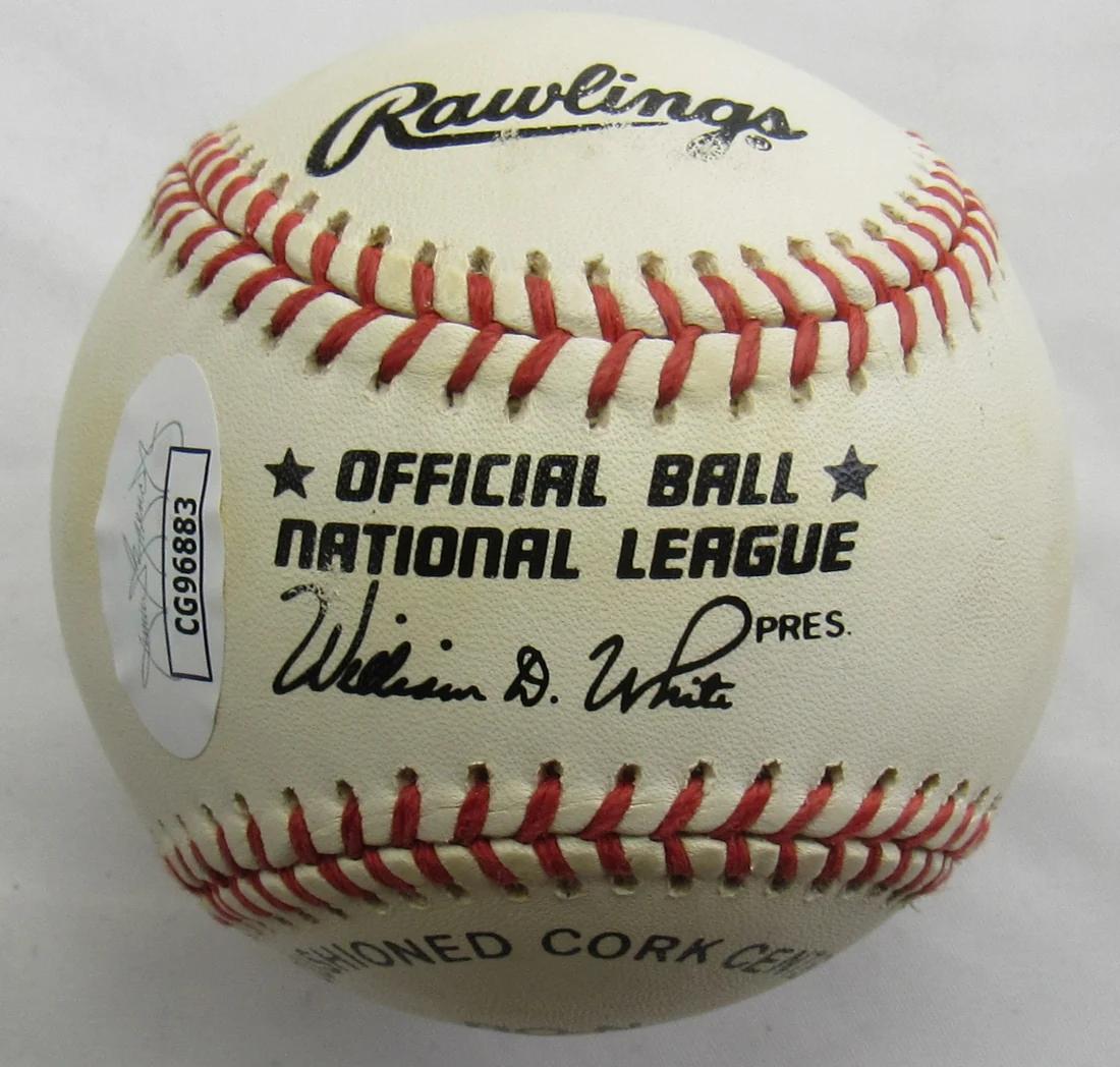 Ferguson "Fergie" Jenkins Signed ONL Baseball Inscribed "HOF 7/21/91" (JSA) at PristineAuction.com Ferguson "Fergie" Jenkins Signed ONL Baseball Inscribed "HOF 7/21/91" (JSA) at PristineAuction.com