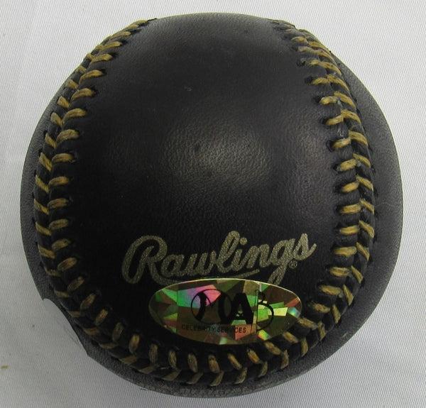 Zack Wheeler Signed OML Black Leather Baseball (JSA) at PristineAuction.com Zack Wheeler Signed OML Black Leather Baseball (JSA) at PristineAuction.com