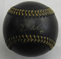 Zack Wheeler Signed OML Black Leather Baseball (JSA) at PristineAuction.com