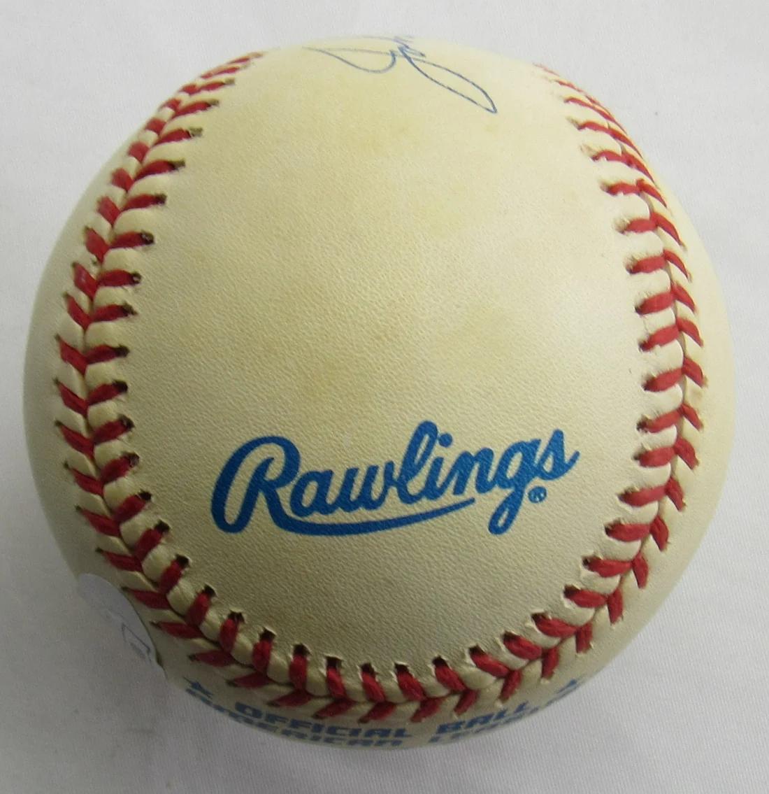 Johnny Sain Signed OAL Baseball (JSA) at PristineAuction.com Johnny Sain Signed OAL Baseball (JSA) at PristineAuction.com