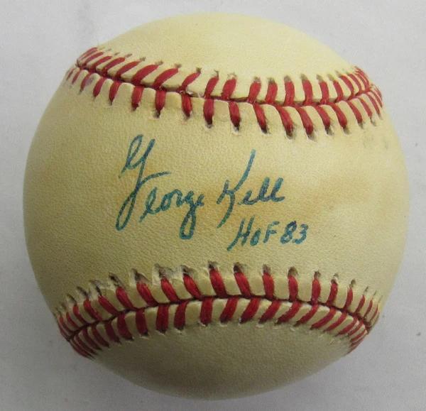 George Kell Signed OAL Baseball Inscribed "HOF 83" (JSA) at PristineAuction.com George Kell Signed OAL Baseball Inscribed "HOF 83" (JSA) at PristineAuction.com