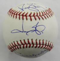 Darryl Strawberry & Jason Giambi Signed OML Baseball Inscribed "Everybody Deserves A 2nd Chance" (JSA) at PristineAuction.com