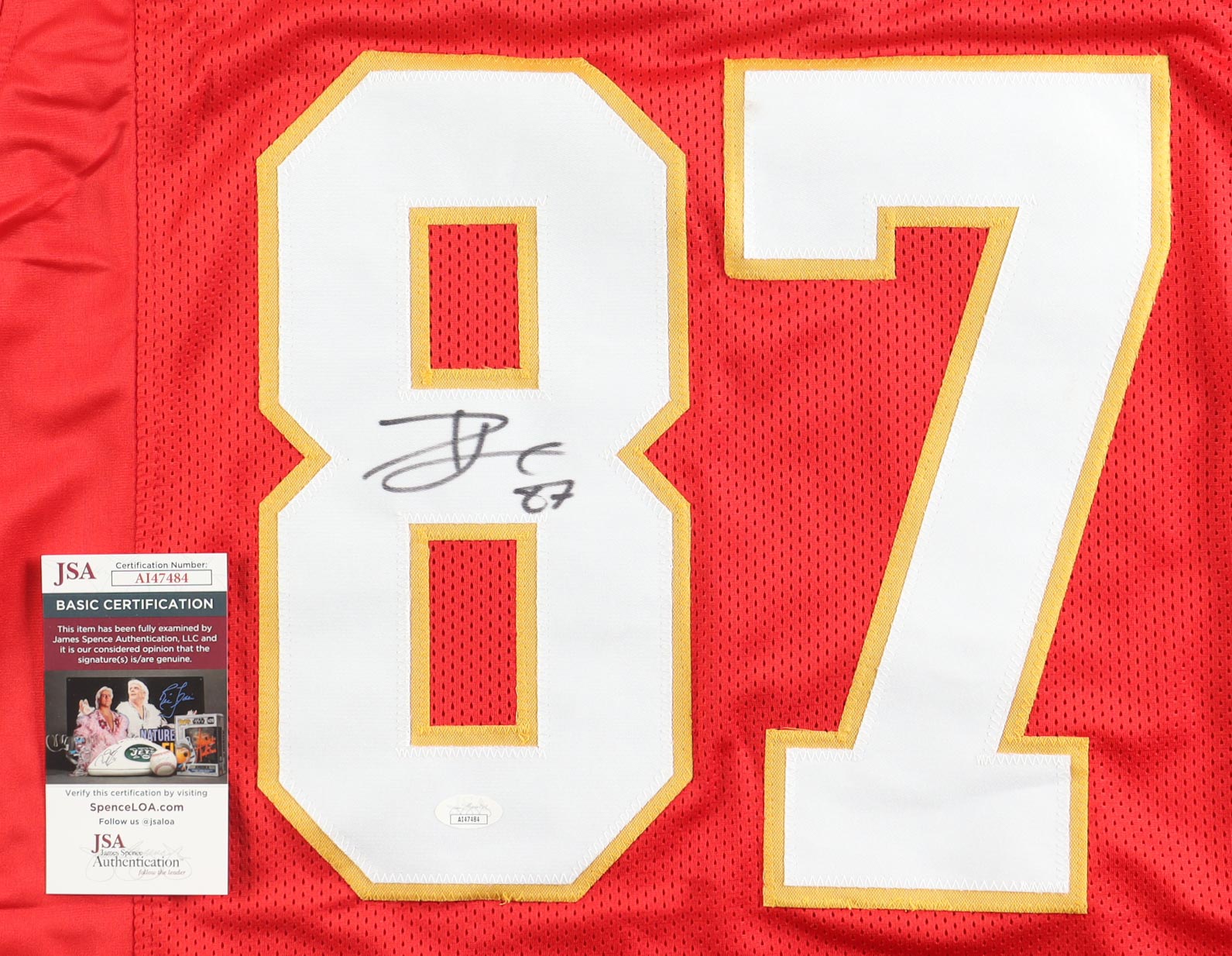 Travis Kelce Signed Jersey (JSA) at PristineAuction.com Travis Kelce Signed Jersey (JSA) at PristineAuction.com