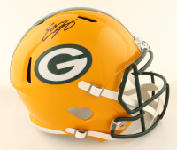 Eddy Lacey Signed Packers Full-Size Speed Helmet (Beckett) at PristineAuction.com