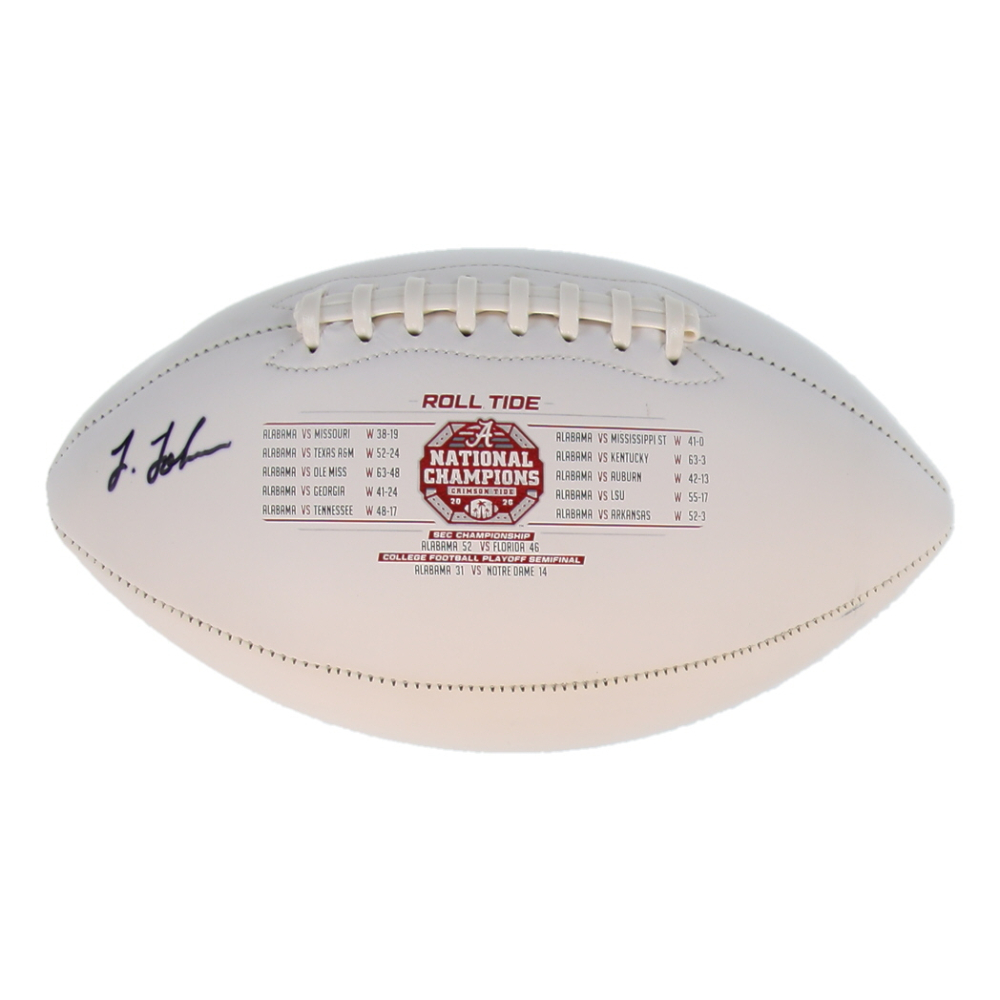 Josh Jobe Signed Alabama Crimson Tide 2020 NCAA Champions Logo Football (Fanatics) at PristineAuction.com