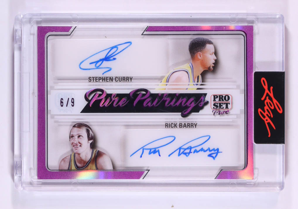 Stephen Curry / Rick Barry 2023 Pro Set Pure Pure Pairings Autographs Magenta Spectrum #PP13 #6/9 at PristineAuction.com Stephen Curry / Rick Barry 2023 Pro Set Pure Pure Pairings Autographs Magenta Spectrum #PP13 #6/9 at PristineAuction.com