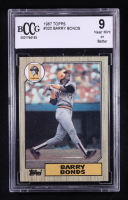 Barry Bonds 1987 Topps #320 RC (BCCG 9) at PristineAuction.com