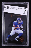 Tiki Barber 1997 Pinnacle Certified #129 RC (BCCG 10) at PristineAuction.com