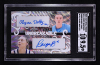 Alyssa Ustby / Paige Bueckers 2024 Leaf Metal Women of Sport Unbreakable Dual Autographs Silver Wave #UD3 #3/5 (SGC 9.5 | Auto Grade 10) at PristineAuction.com