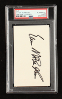 Magic Johnson Signed Index Card (PSA) at PristineAuction.com
