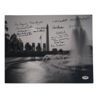 WWII Veterans Multi Signed 11x14 "WWII Memorial" Photo (PSA) x16 Veterans at PristineAuction.com