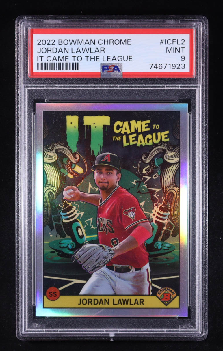 Jordan Lawlar 2022 Bowman Chrome It Came to the League #ICFL2 RC (PSA 9) at PristineAuction.com Jordan Lawlar 2022 Bowman Chrome It Came to the League #ICFL2 RC (PSA 9) at PristineAuction.com