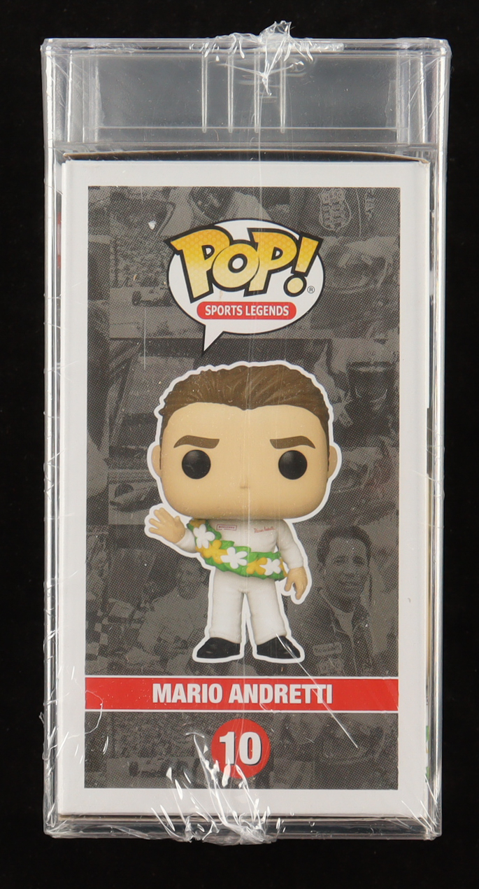 Mario Andretti Signed #10 Funko Pop! Vinyl Figure (PSA) at PristineAuction.com Mario Andretti Signed #10 Funko Pop! Vinyl Figure (PSA) at PristineAuction.com