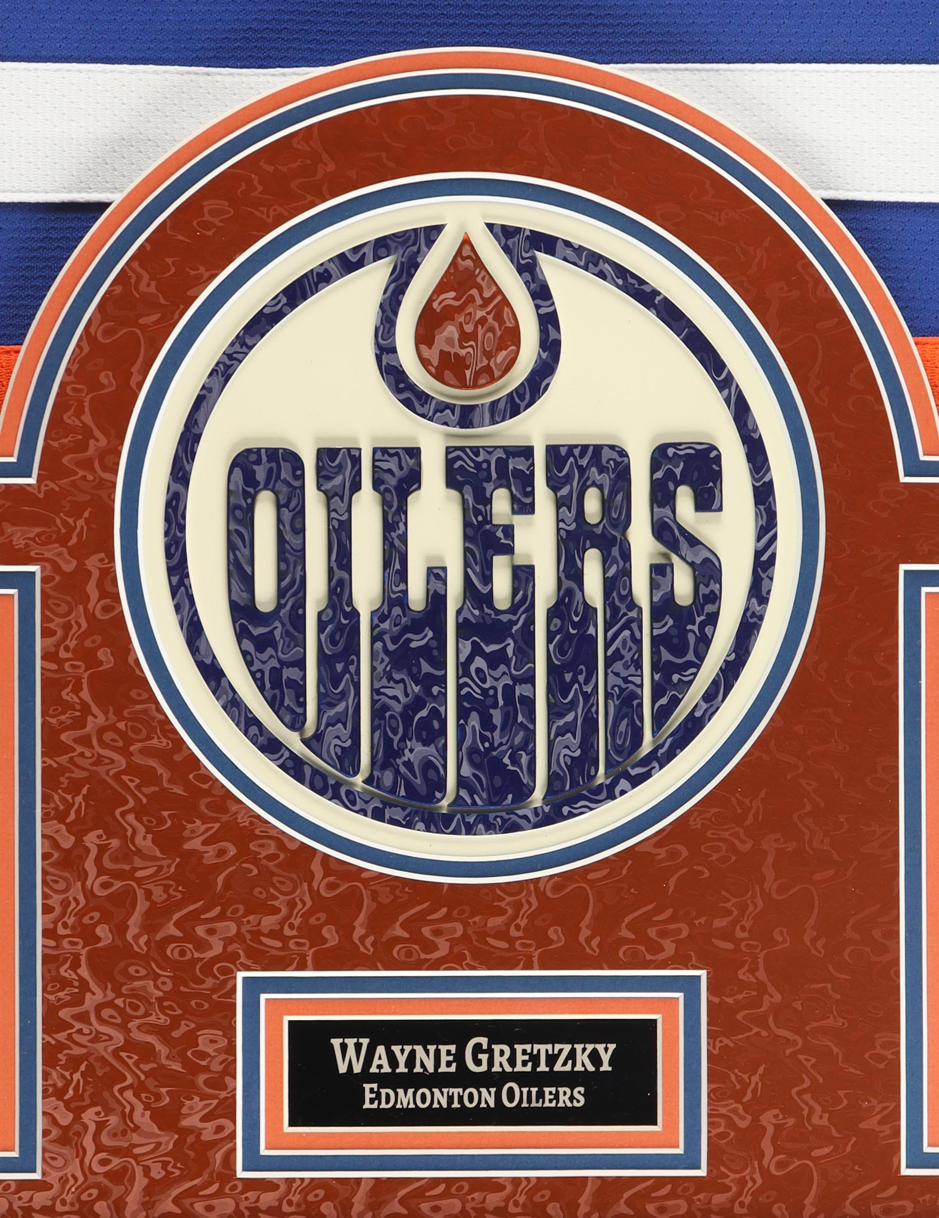 Wayne Gretzky Signed Oilers Custom Framed Jersey with LED Display & (2) PSA 10 Graded Cards (JSA) at PristineAuction.com Wayne Gretzky Signed Oilers Custom Framed Jersey with LED Display & (2) PSA 10 Graded Cards (JSA) at PristineAuction.com