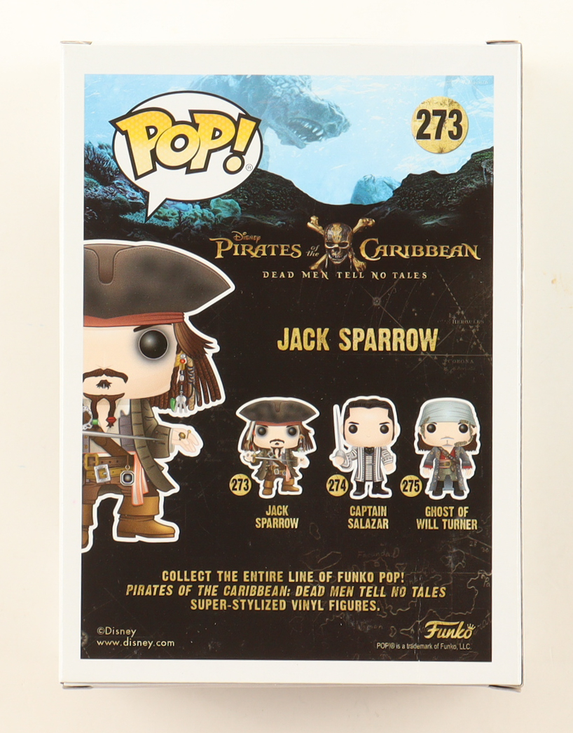Johnny Depp Signed "Pirates of the Caribbean" Jack Sparrow #273 Funko Pop! Vinyl Figure (PSA) at PristineAuction.com Johnny Depp Signed "Pirates of the Caribbean" Jack Sparrow #273 Funko Pop! Vinyl Figure (PSA) at PristineAuction.com
