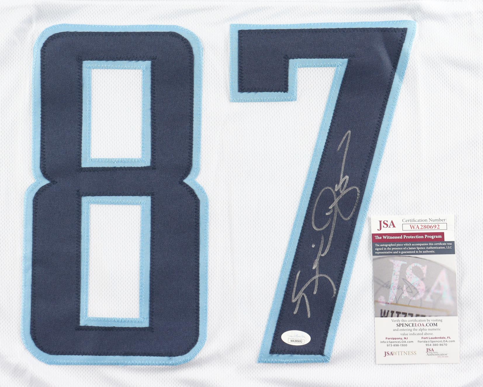 Kevin Dyson Signed Jersey (JSA) at PristineAuction.com Kevin Dyson Signed Jersey (JSA) at PristineAuction.com