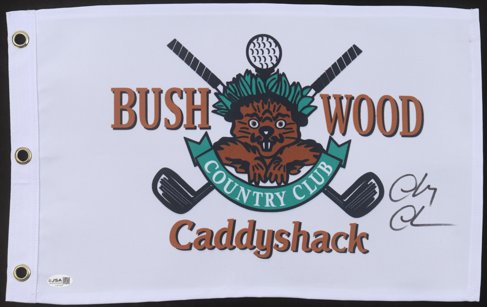 Chevy Chase Signed "Caddyshack" Bushwood Country Club Pin Flag (JSA) at PristineAuction.com Chevy Chase Signed "Caddyshack" Bushwood Country Club Pin Flag (JSA) at PristineAuction.com