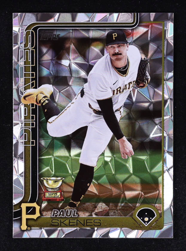 Paul Skenes 2025 Topps Silver Crackle Foil #98 at PristineAuction.com Paul Skenes 2025 Topps Silver Crackle Foil #98 at PristineAuction.com