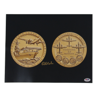 Richard E. Cole Signed Congressional Gold Medal 11x14 Photo (PSA) WWII Doolittle Raiders at PristineAuction.com