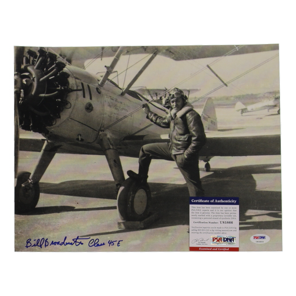 Bill Broadwater Signed 11x14 Photo (PSA) WWII Tuskegee Airmen at PristineAuction.com Bill Broadwater Signed 11x14 Photo (PSA) WWII Tuskegee Airmen at PristineAuction.com