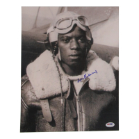 Eugene Richardson Signed 11x14 Photo (PSA) WWII Tuskegee Airmen at PristineAuction.com
