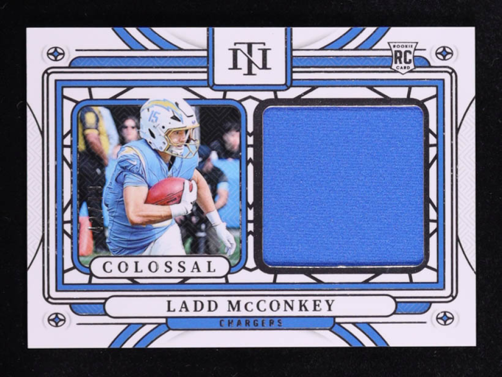 Ladd McConkey 2024 Panini National Treasures Colossal Materials #16 #42/49 RC